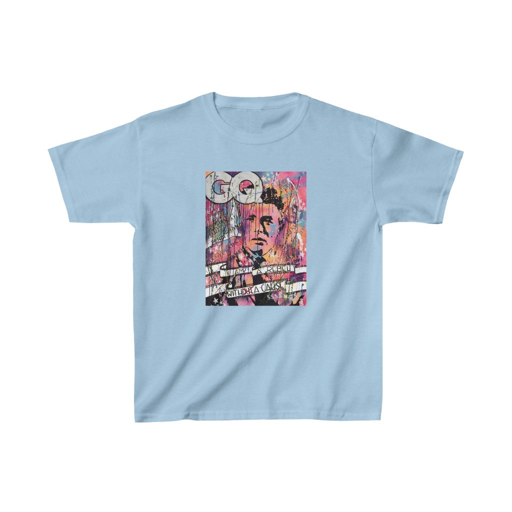 "Rebel With A Cause" Kids Heavy Cotton™ Tee