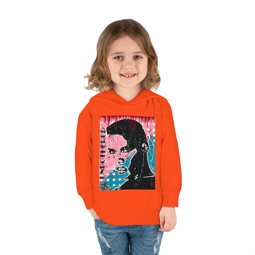 "Unbothered-Grace Jones" " Toddler Pullover Fleece Hoodie