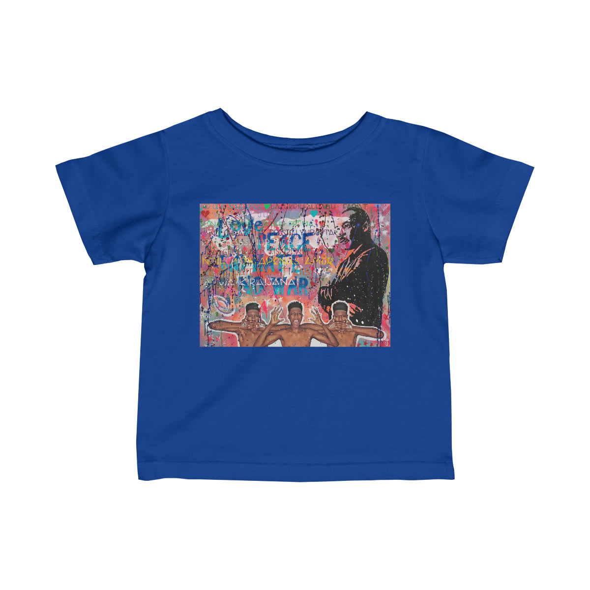 "No Hate Just Love" Infant Fine Jersey Tee