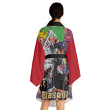 "Basquiat/Warhol Tribute" Long Sleeve Kimono Robe
