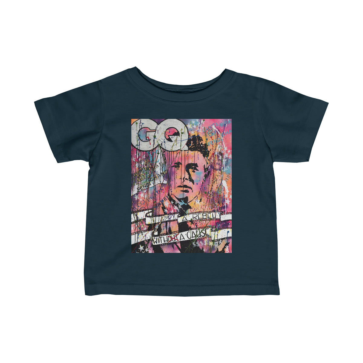 "Rebel With A Cause" Infant Fine Jersey Tee