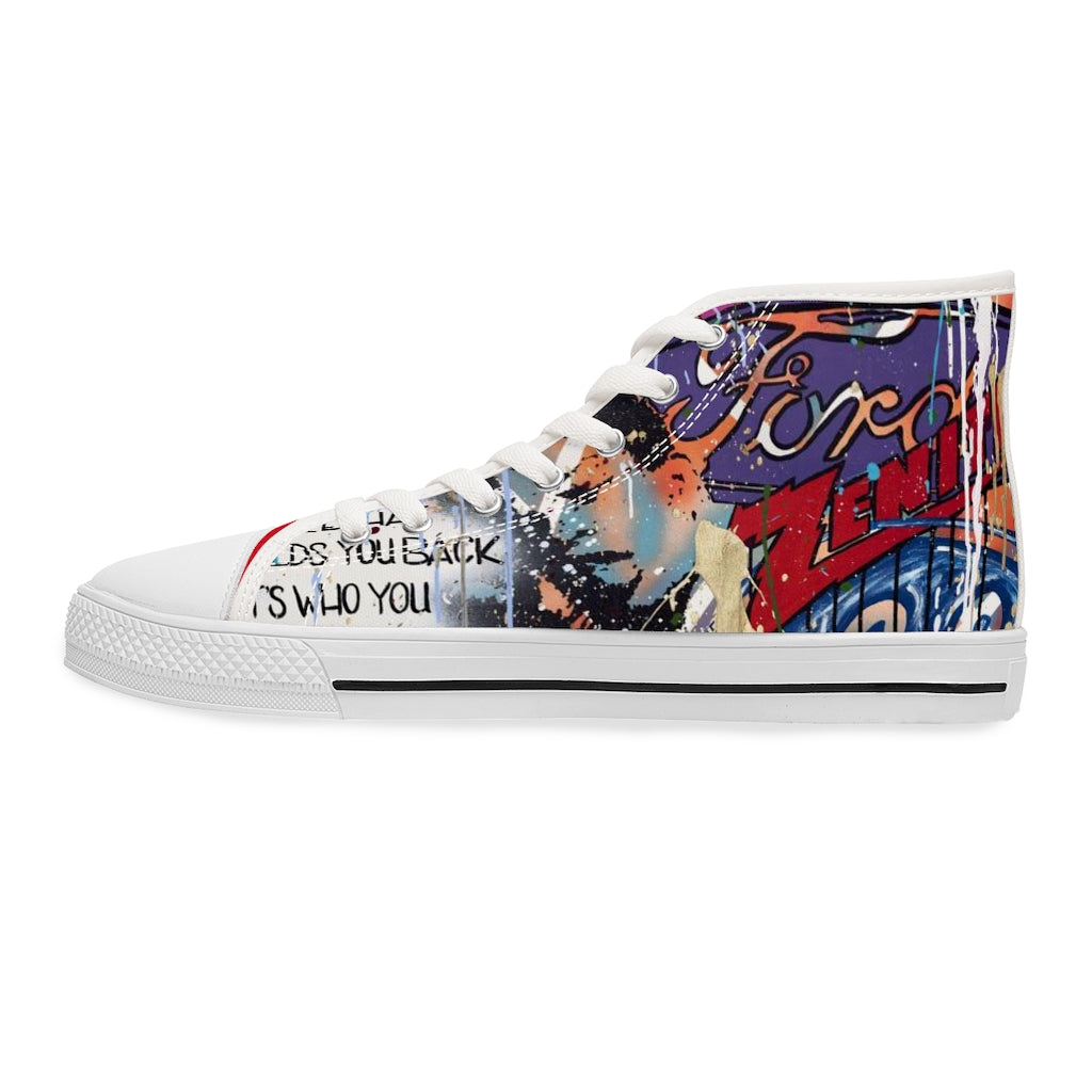 "Basquiat/Warhol Tribute "Women's High Top Sneakers