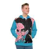 "Unbothered-Grace Jones" Men's All-Over-Print Hoodie