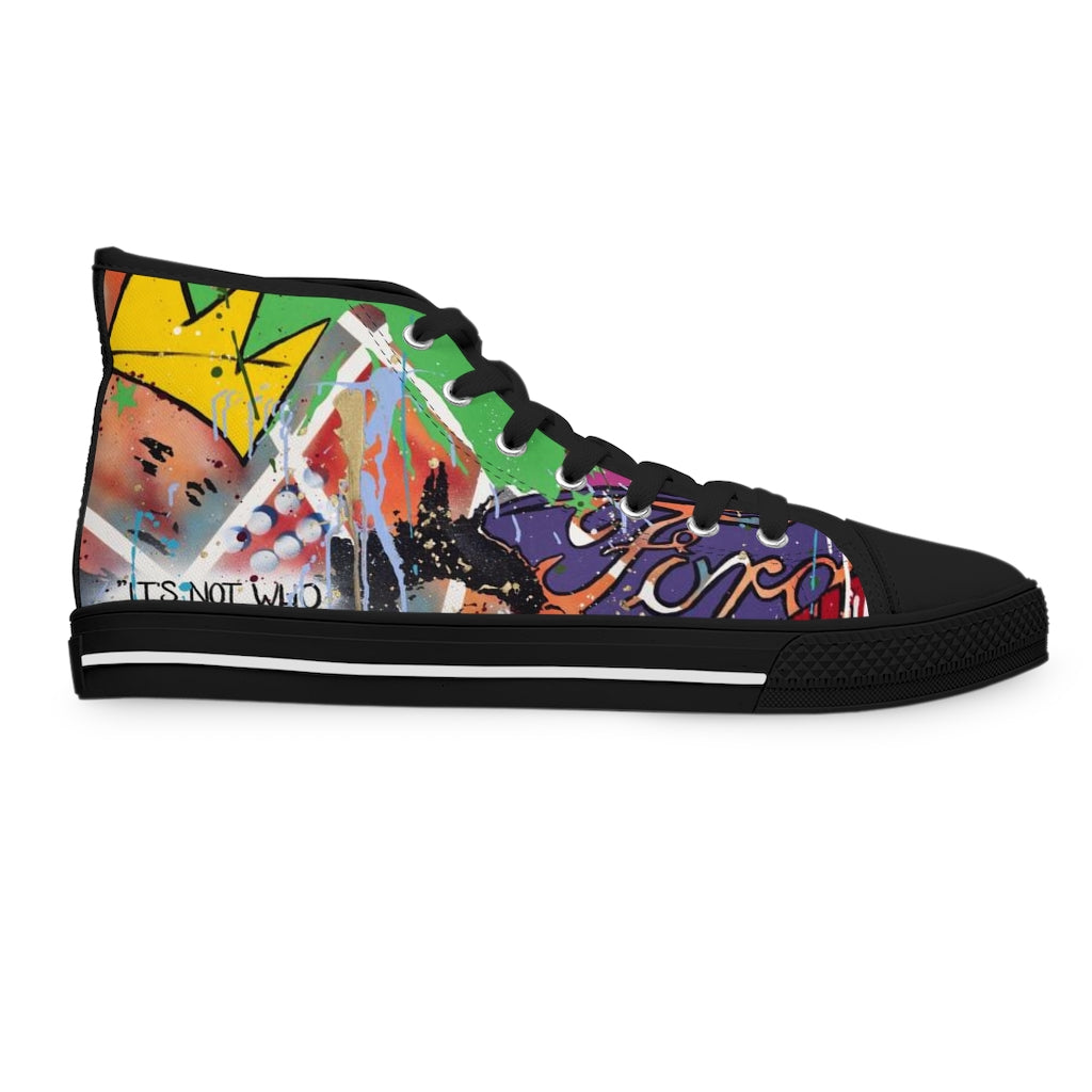 "Basquiat/Warhol Tribute "Women's High Top Sneakers