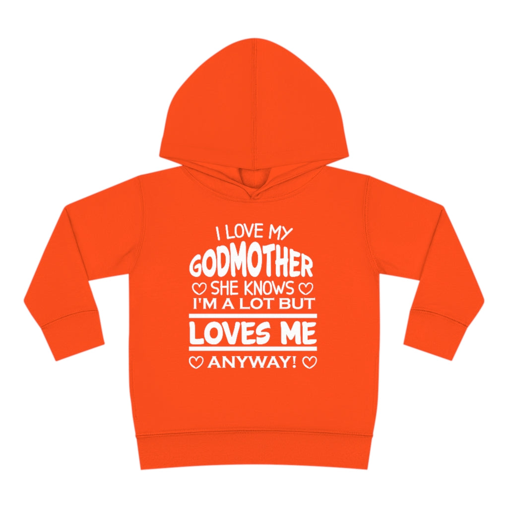 "I Love My Godmother...." Toddler Pullover Fleece Hoodie
