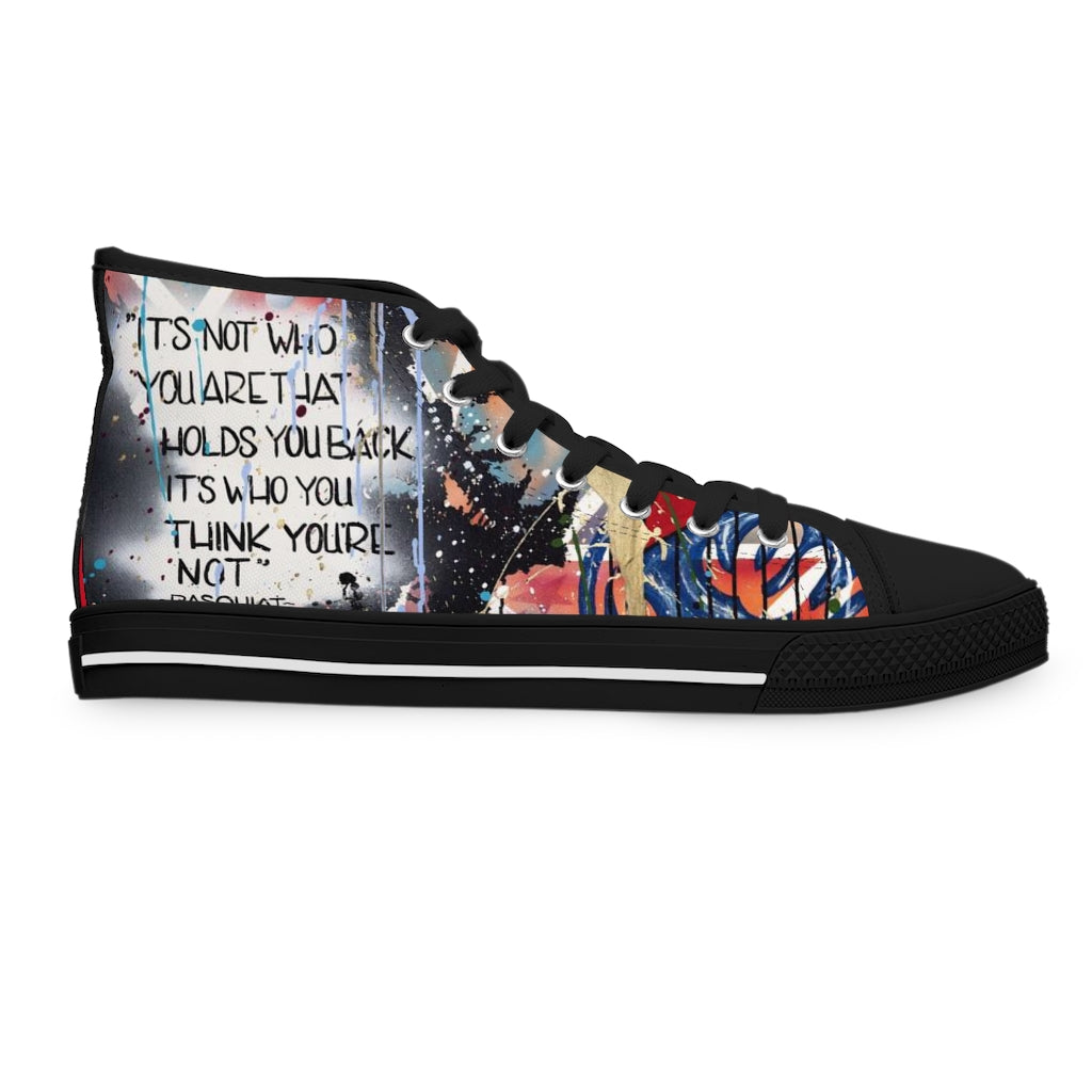 "Basquiat/Warhol Tribute "Women's High Top Sneakers