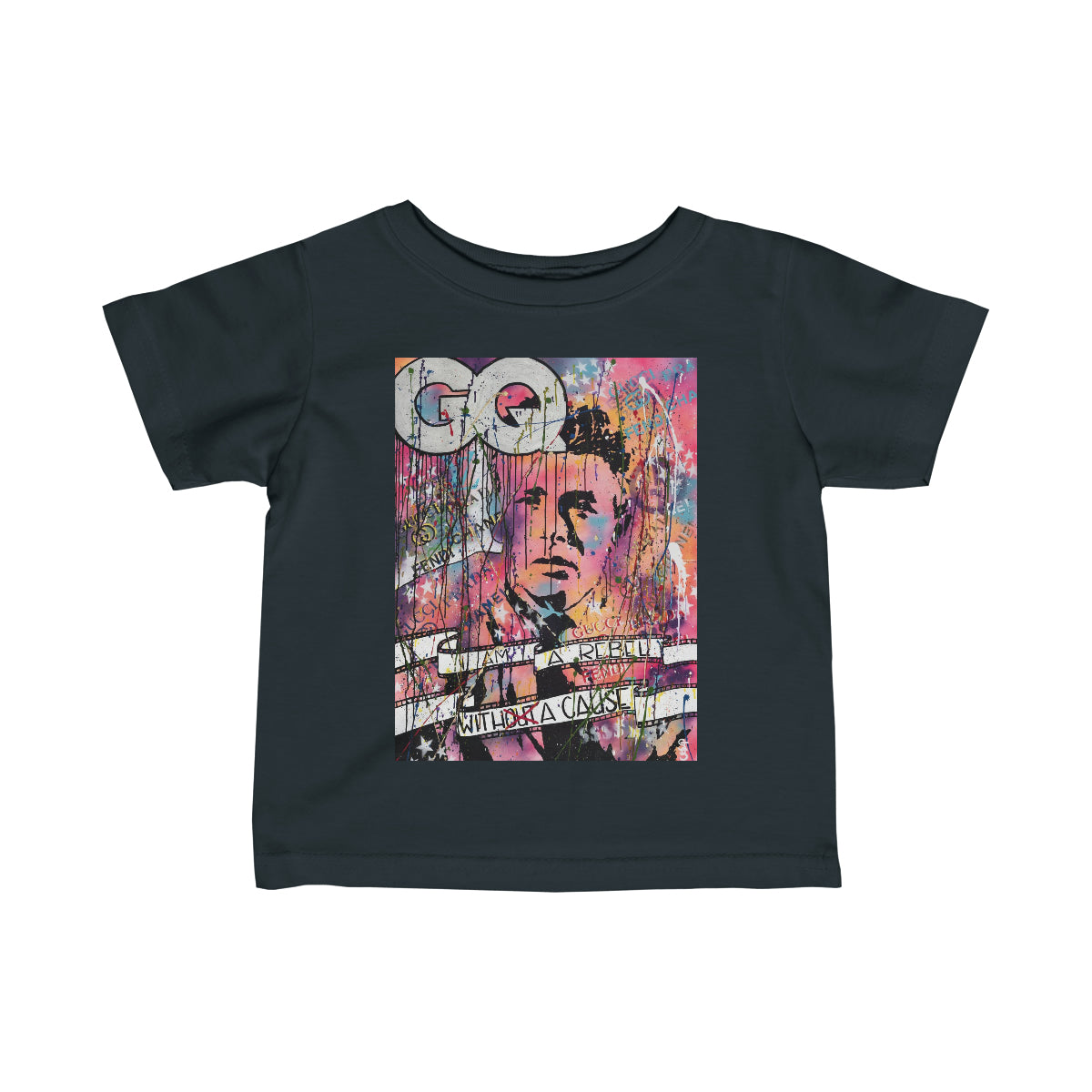 "Rebel With A Cause" Infant Fine Jersey Tee