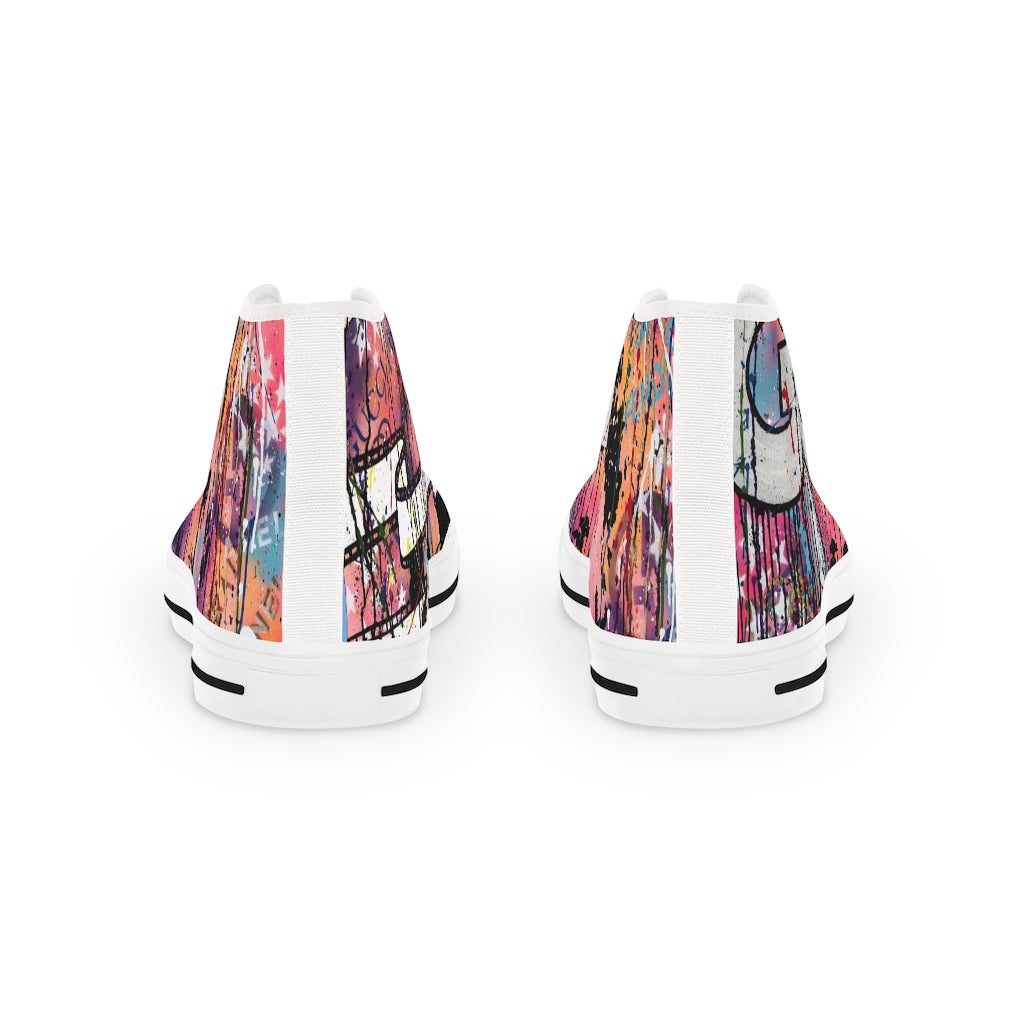 "Rebel With A Cause" Men's High Top Sneakers