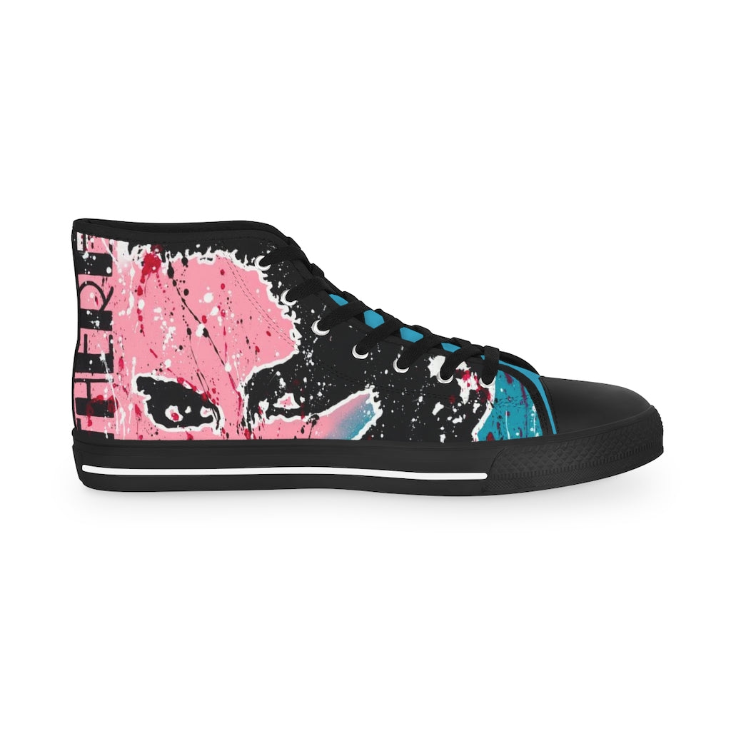 "Unbothered Inspired By Grace Jones" Men's High Top Sneakers