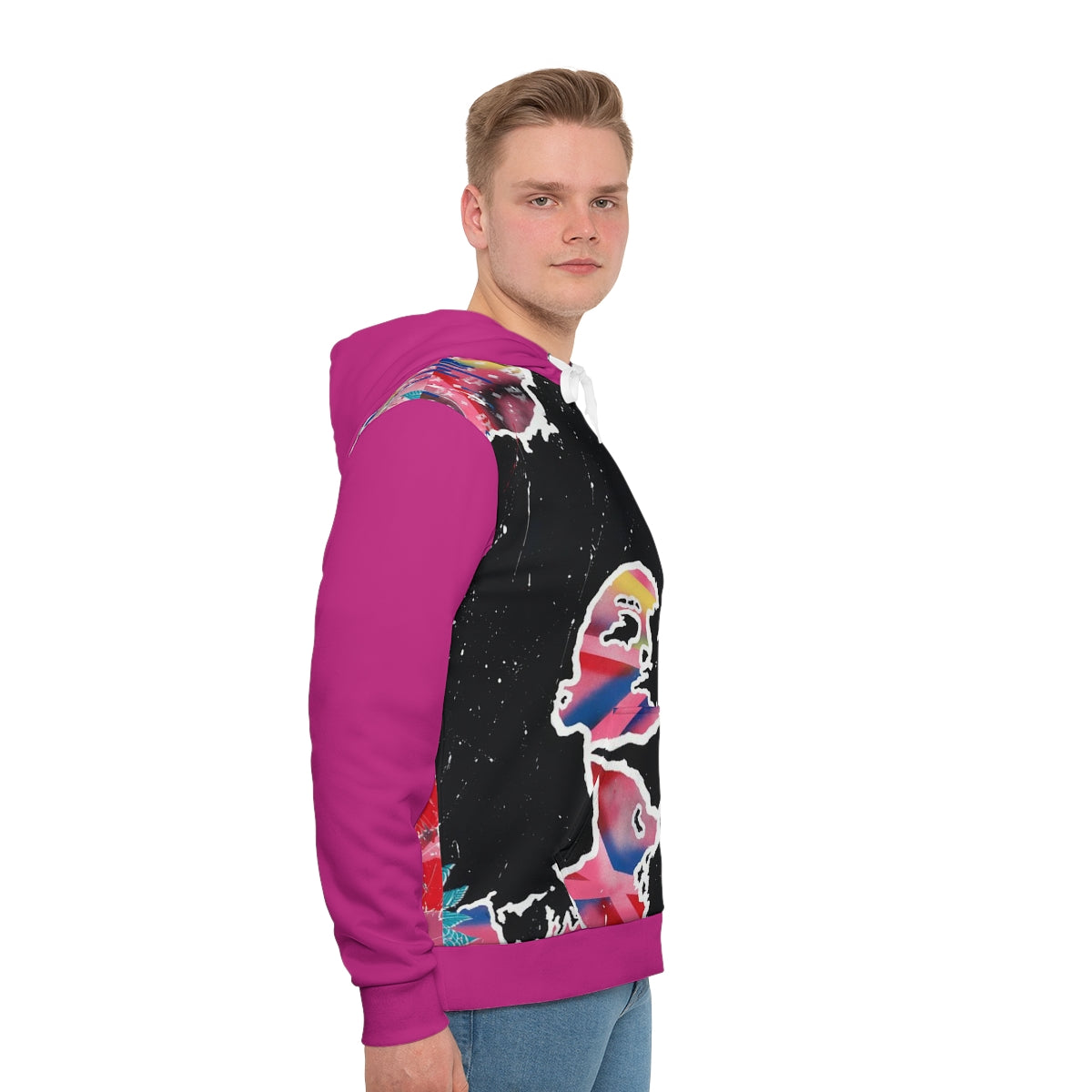 "Embodied" Men's All-Over-Print Hoodie