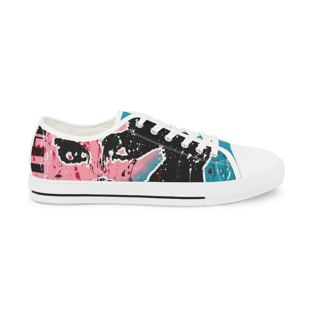 "Unbothered Inspired By Grace Jones" Men's Low Top Sneakers