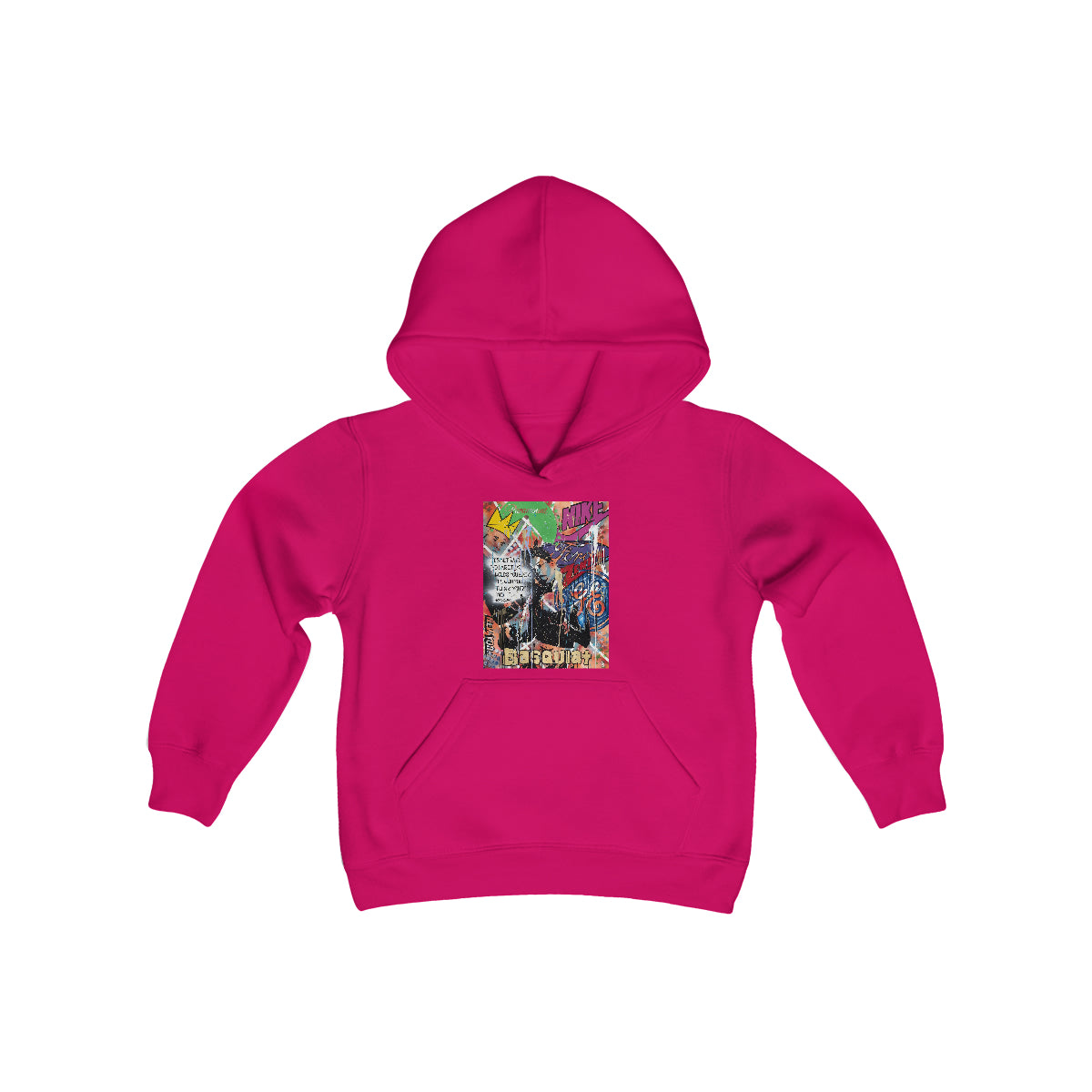 "Basquiat/Warhol Tribute" Youth Heavy Blend Hooded Sweatshirt