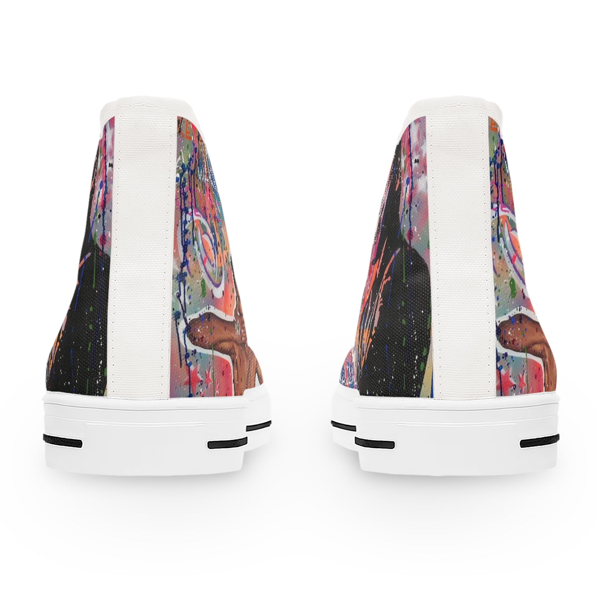 "No Hate Just Love" Women's High Top Sneakers