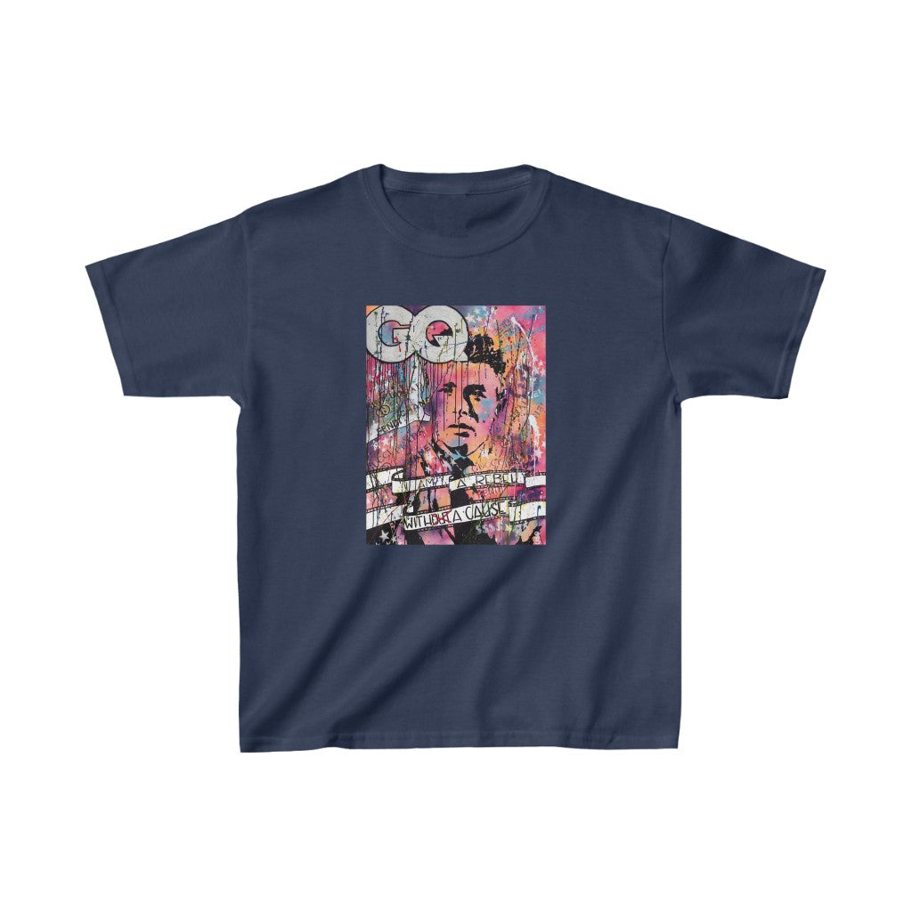 "Rebel With A Cause" Kids Heavy Cotton™ Tee