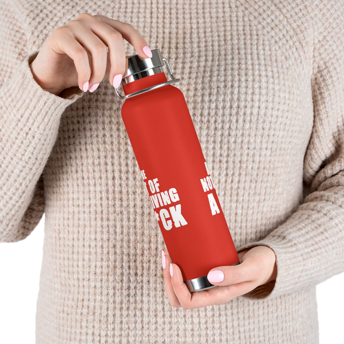 "The Art Of Not Giving A F*CK" Copper Vacuum Insulated Bottle, 22oz