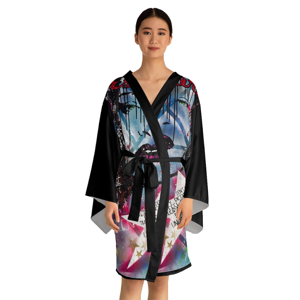 "Be The Boss" Long Sleeve Kimono Robe