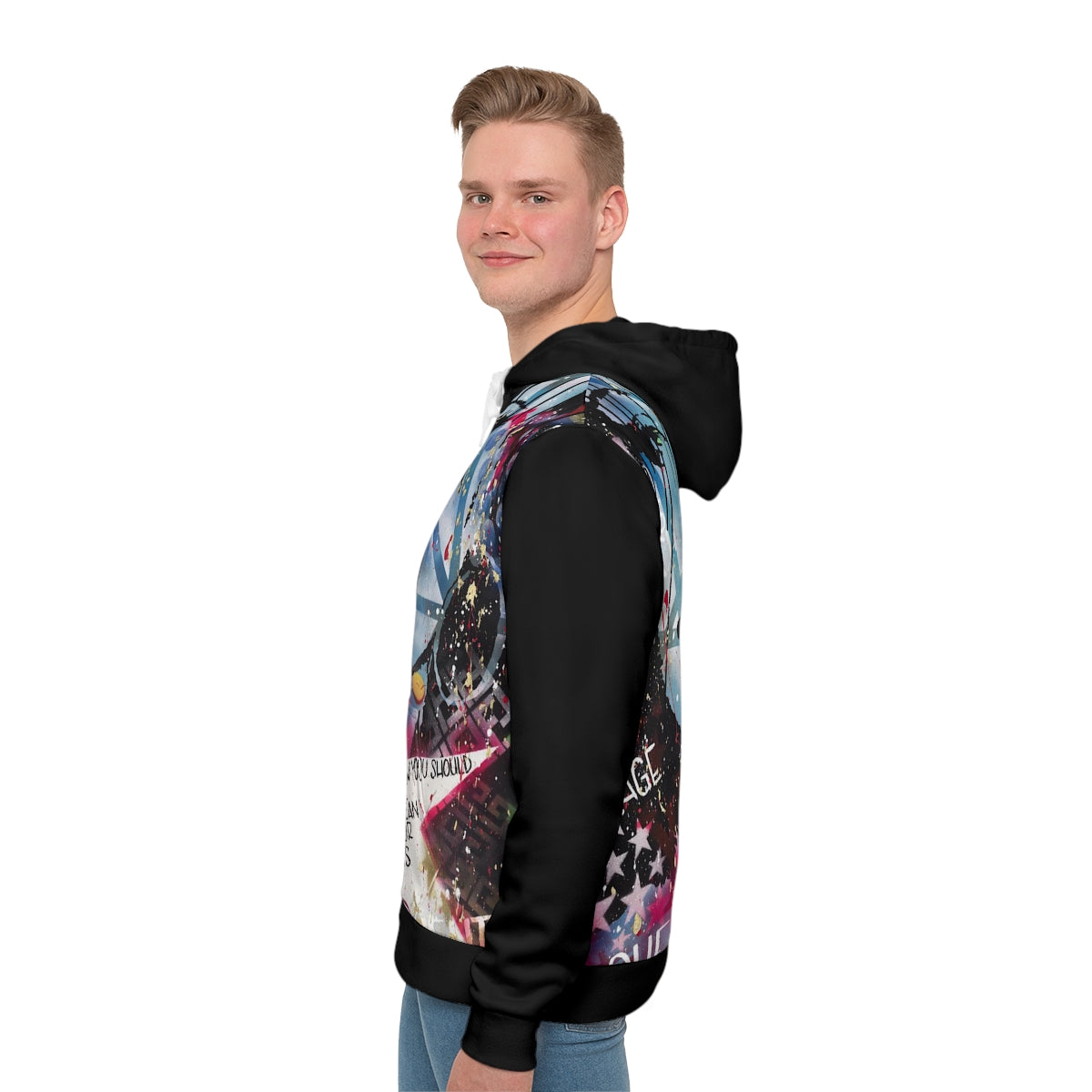 "Be The Boss" Men's All-Over-Print Hoodie