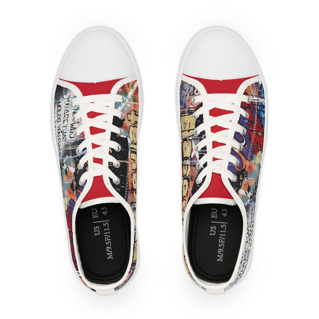 "Basquiat/Warhol Tribute" Men's Low Top Sneakers