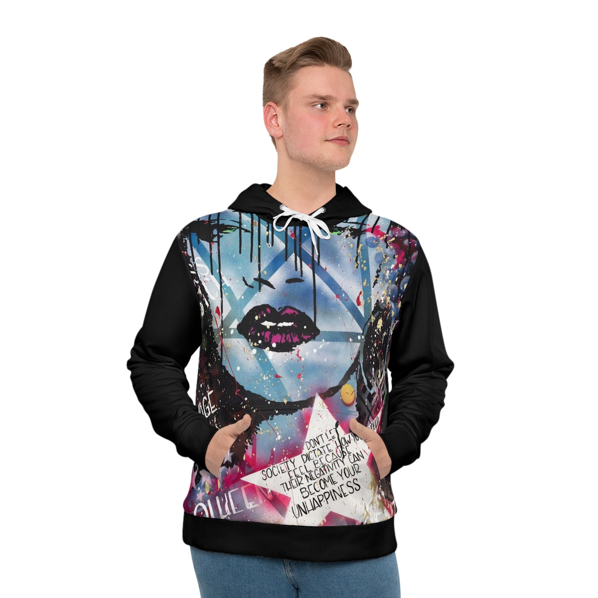"Be The Boss" Men's All-Over-Print Hoodie
