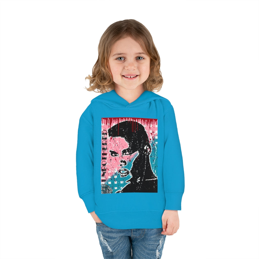 "Unbothered-Grace Jones" " Toddler Pullover Fleece Hoodie