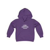 "I'm Exhausted Period" Youth Heavy Blend Hooded Sweatshirt