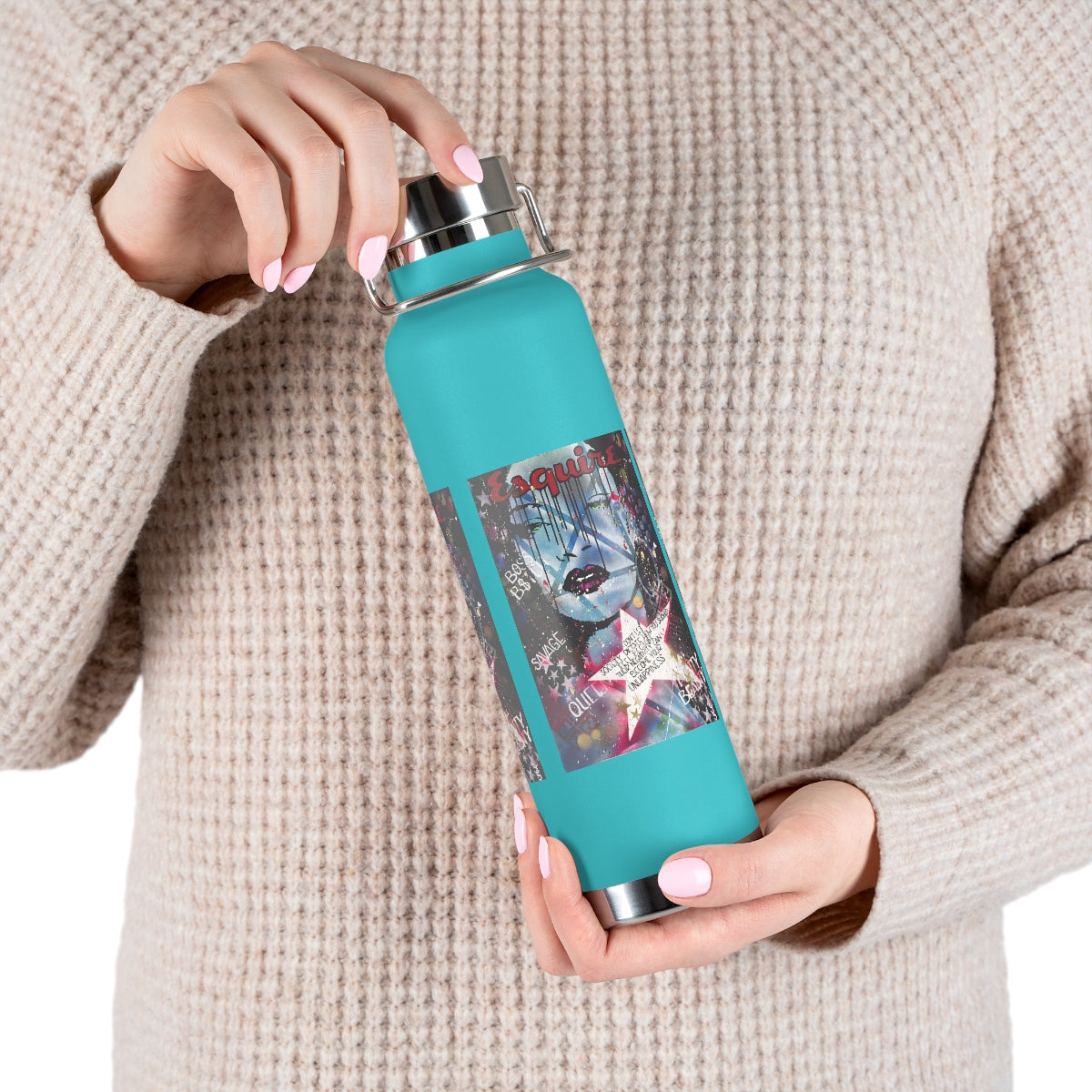 "Be The Boss-Inspired By Rihanna" Copper Vacuum Insulated Bottle, 22oz