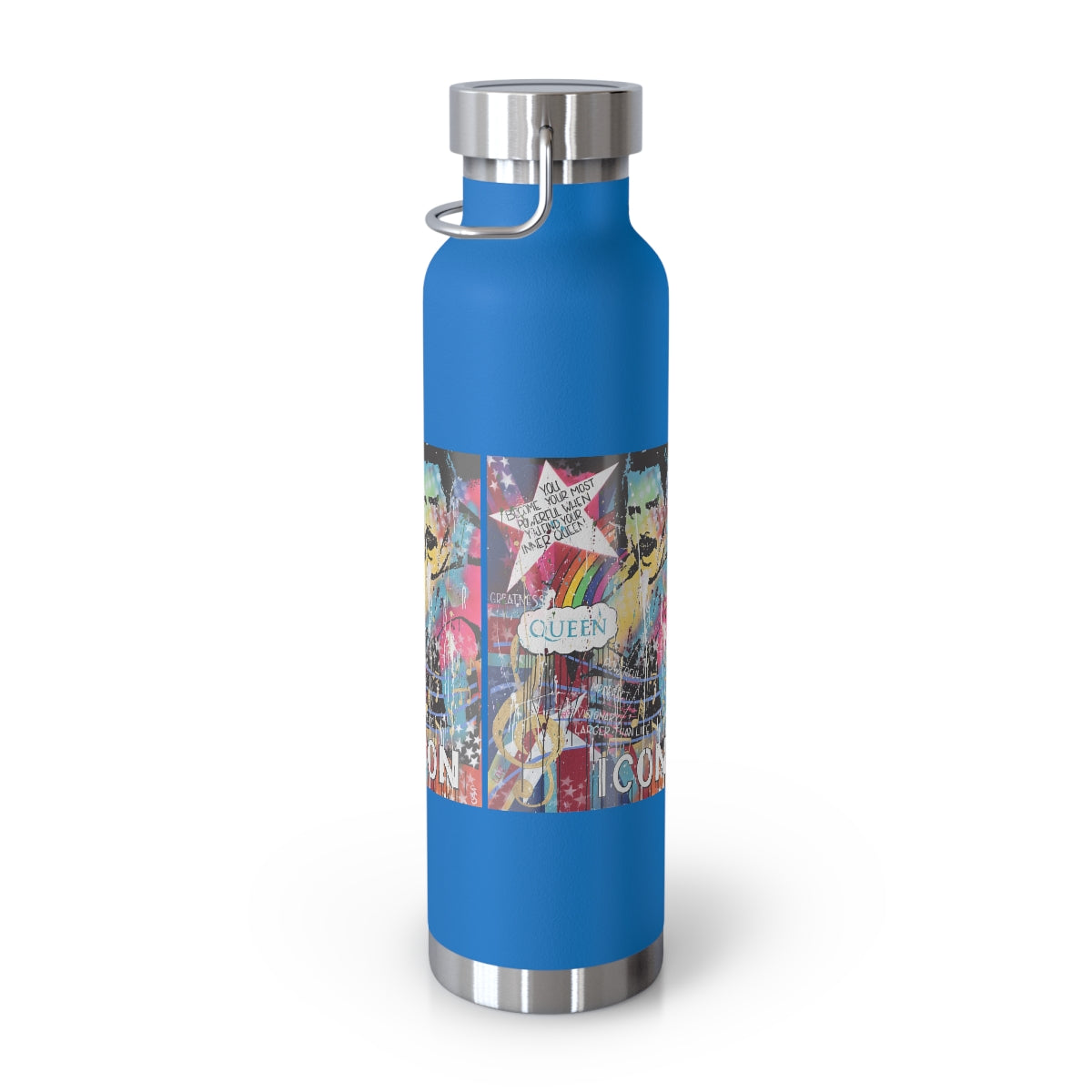 "Find Your Inner Queen- Inspired By Freddie Mercury" Copper Vacuum Insulated Bottle, 22oz