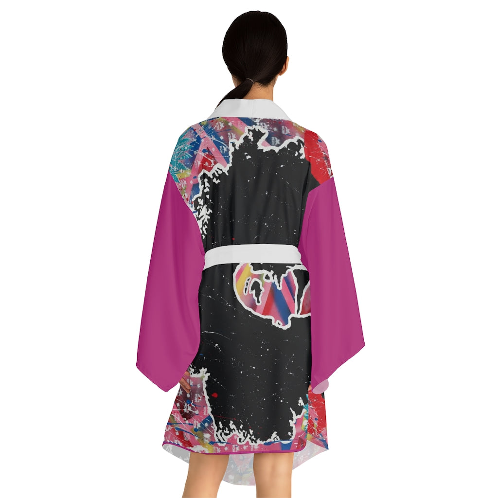 "Embodied" Long Sleeve Kimono Robe