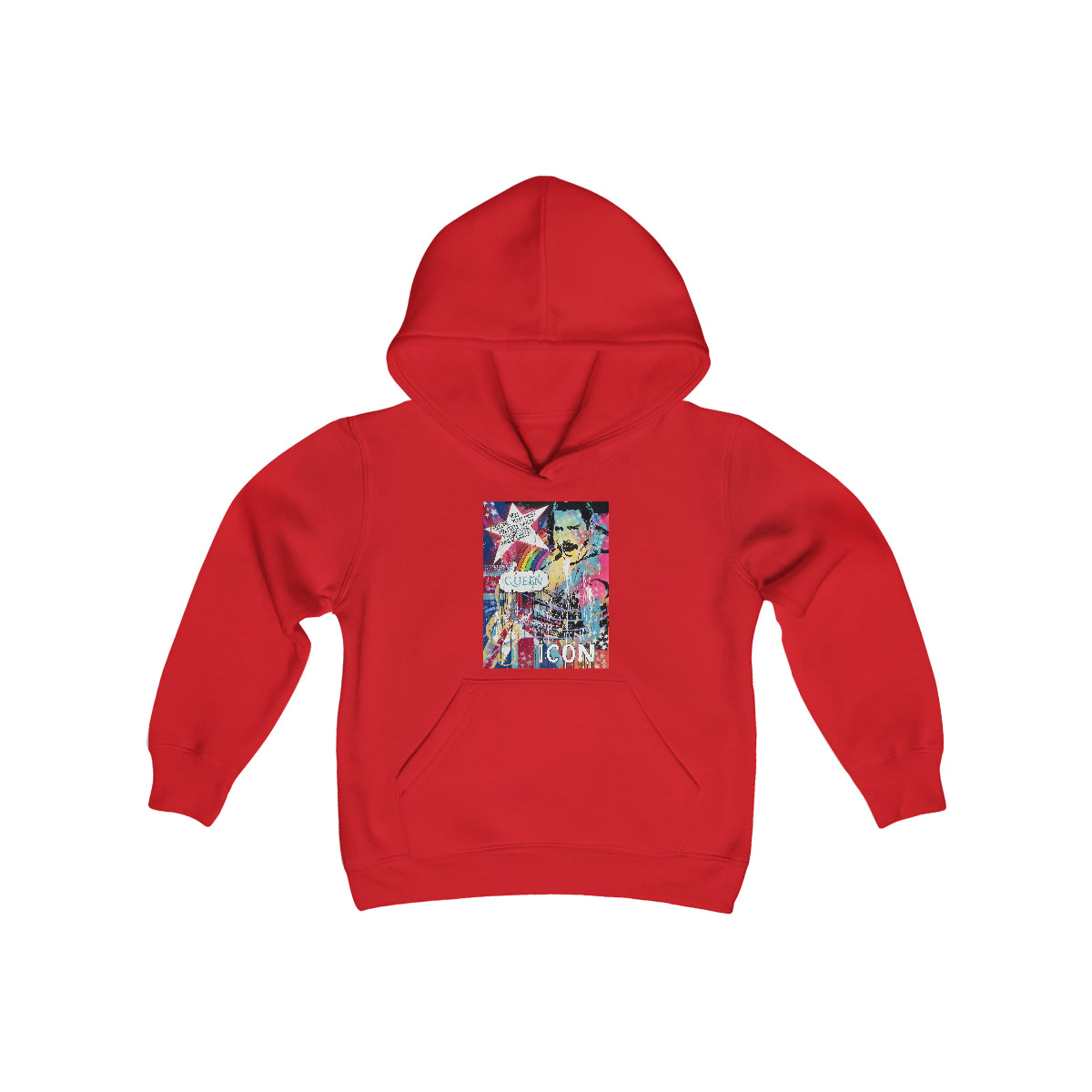 "Find  Your Inner Queen- Inspired By Freddie Mercury" Youth Heavy Blend Hooded Sweatshirt