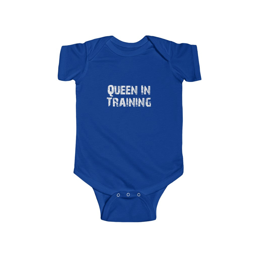 "Queen In Training" Infant Fine Jersey Bodysuit