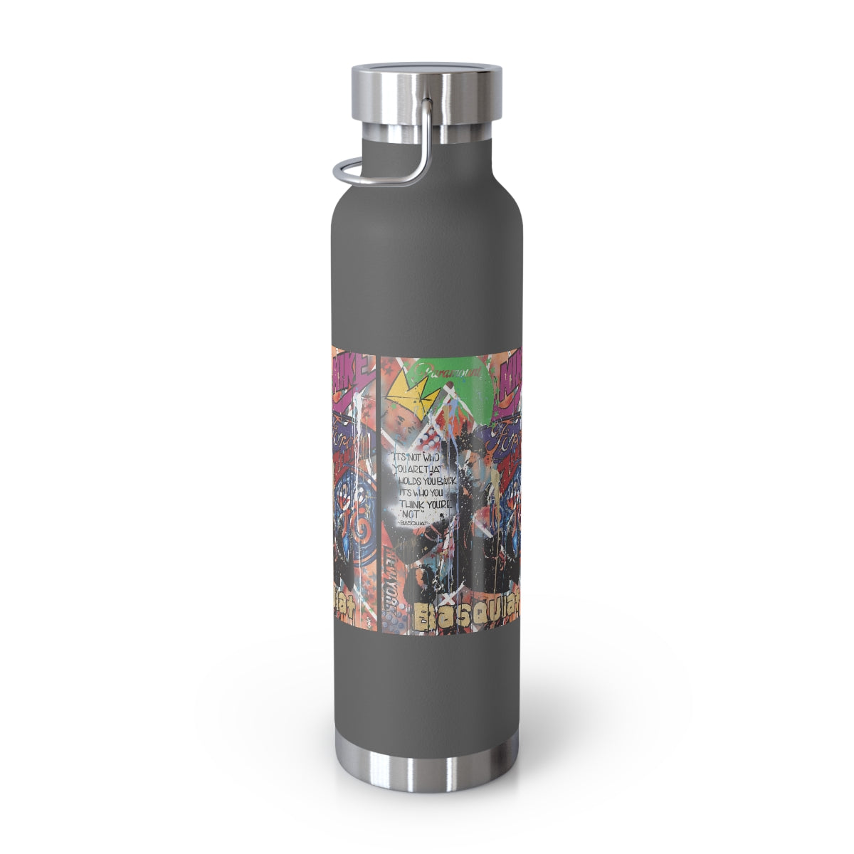 "Basquiat/Warhol Tribute" Copper Vacuum Insulated Bottle, 22oz