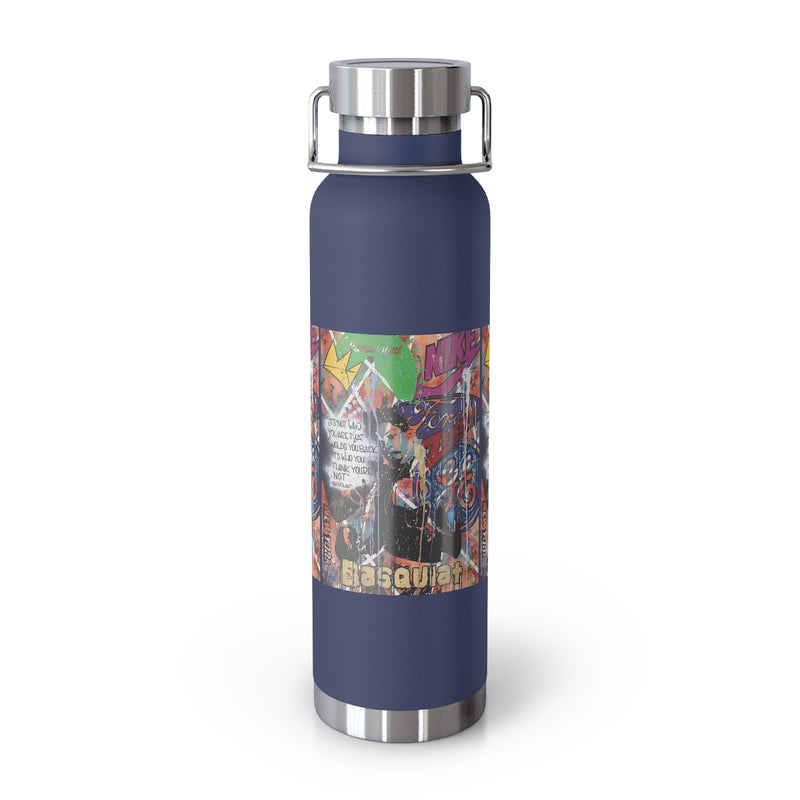 "Basquiat/Warhol Tribute" Copper Vacuum Insulated Bottle, 22oz