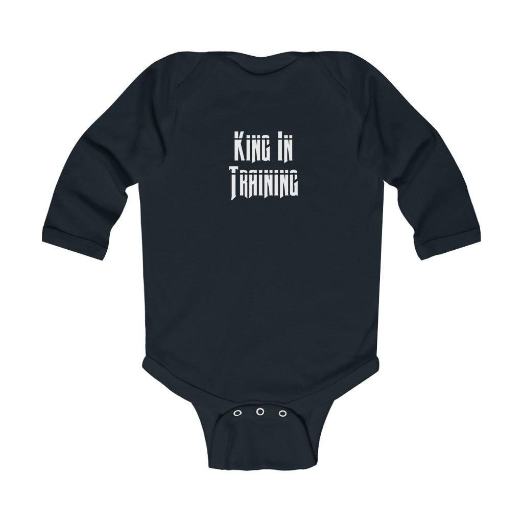 "King In Training" Infant Long Sleeve Bodysuit