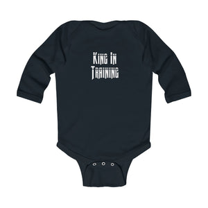 "King In Training" Infant Long Sleeve Bodysuit