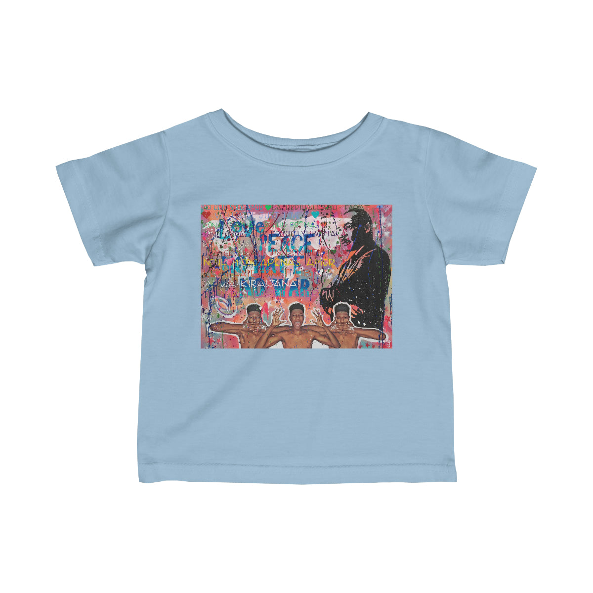 "No Hate Just Love" Infant Fine Jersey Tee