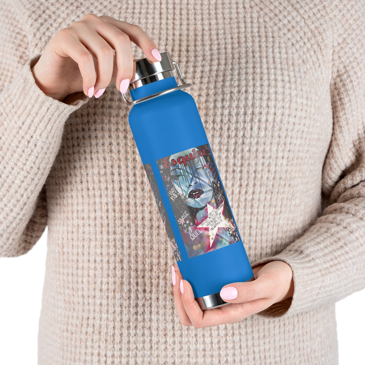 "Be The Boss-Inspired By Rihanna" Copper Vacuum Insulated Bottle, 22oz