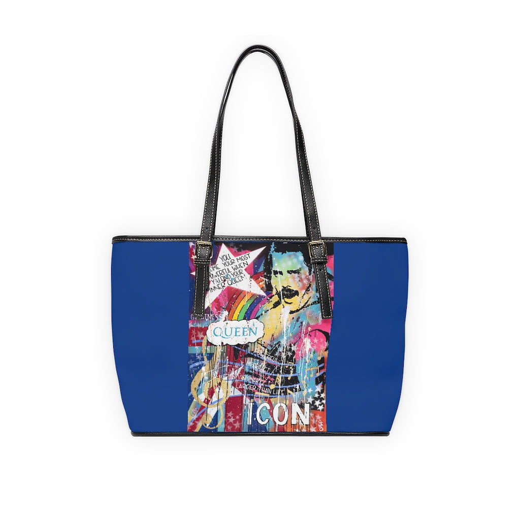 "Find Your Inner Queen" PU Leather Shoulder Bag