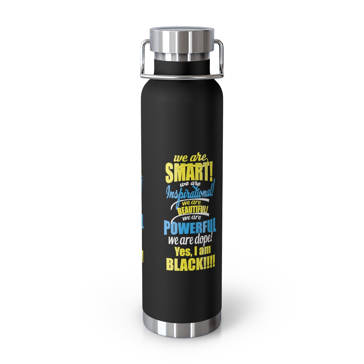 "We Are Smart...."Copper Vacuum Insulated Bottle, 22oz