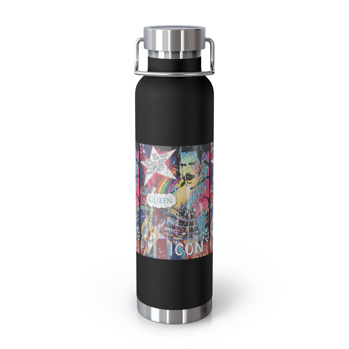"Find Your Inner Queen- Inspired By Freddie Mercury" Copper Vacuum Insulated Bottle, 22oz
