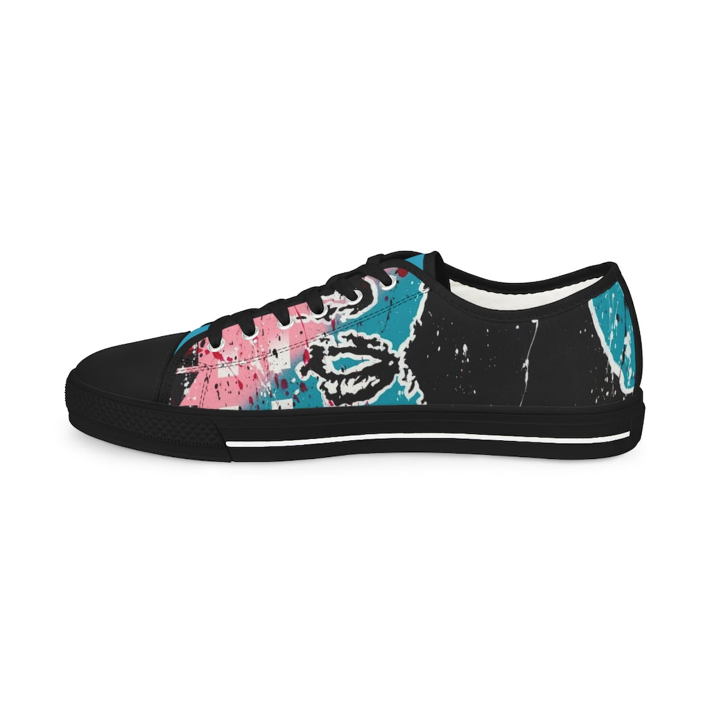 "Unbothered Inspired By Grace Jones" Men's Low Top Sneakers