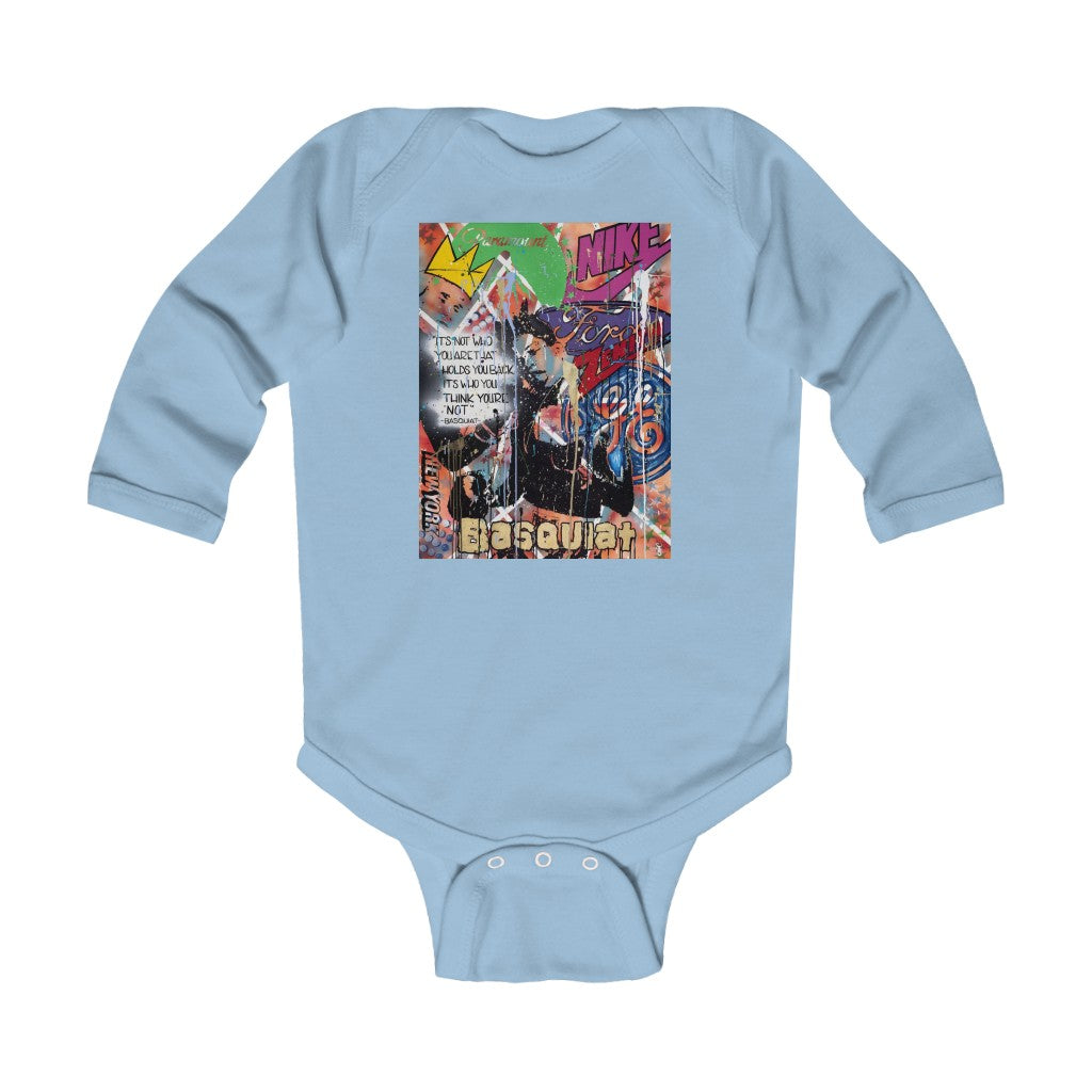 "Basquiat/Warhol Tribute" Infant Long Sleeve Bodysuit