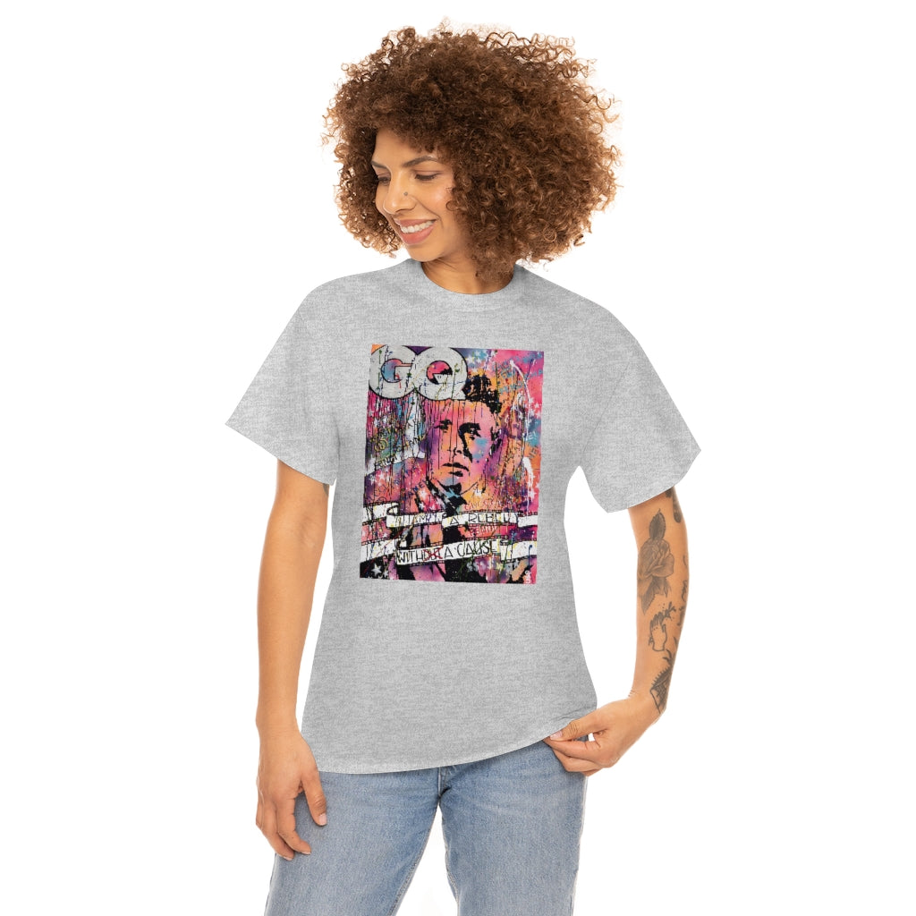 "Rebel With A Cause" Unisex Heavy Cotton Tee