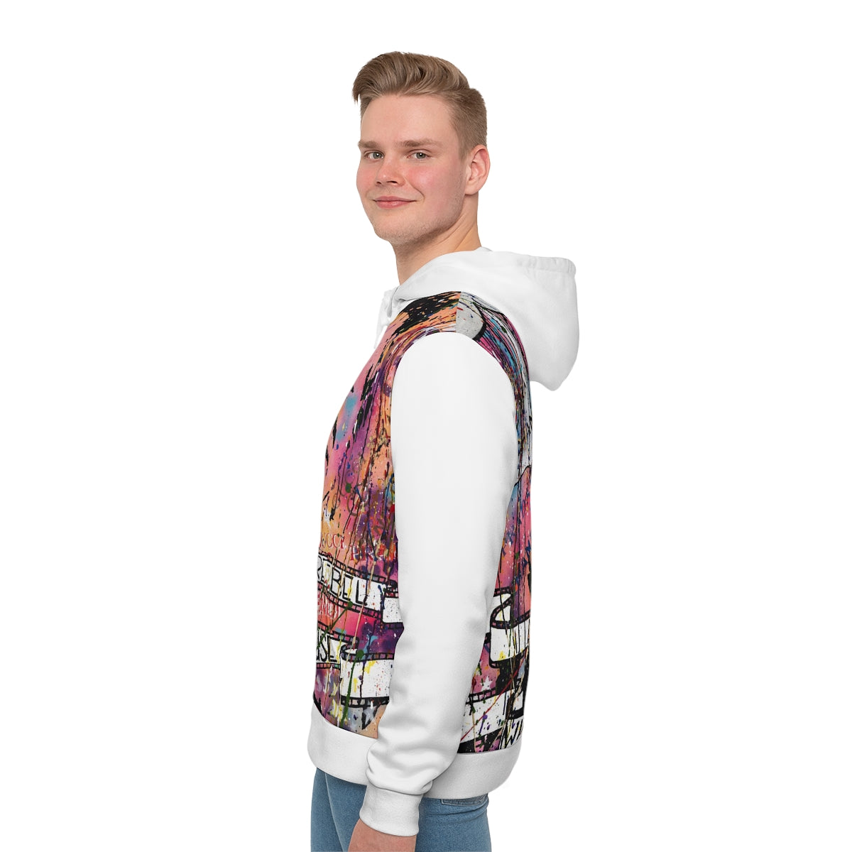"Rebel With A Cause" Men's All-Over-Print Hoodie