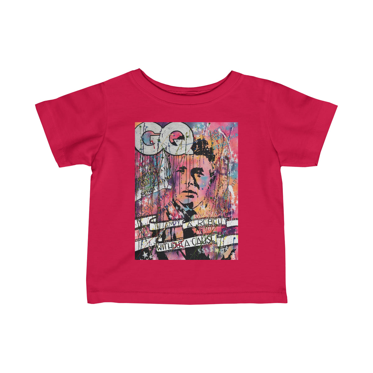 "Rebel With A Cause" Infant Fine Jersey Tee