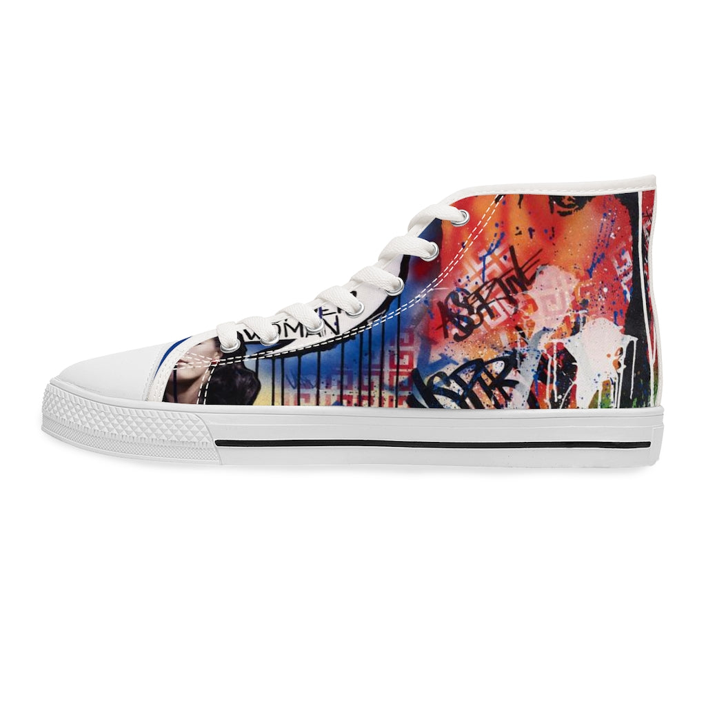 "Dare To Be Different" Women's High Top Sneakers