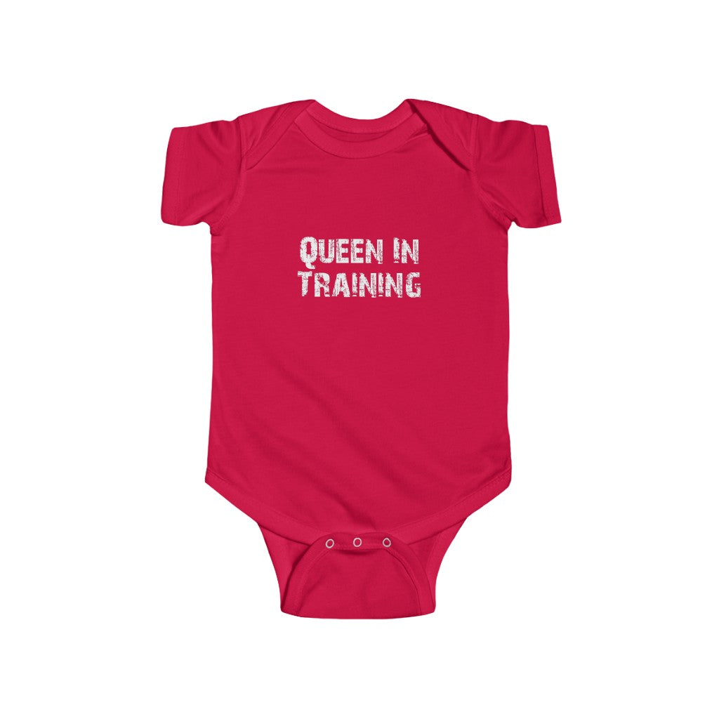 "Queen In Training" Infant Fine Jersey Bodysuit
