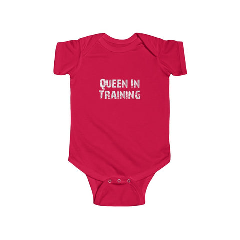 "Queen In Training" Infant Fine Jersey Bodysuit