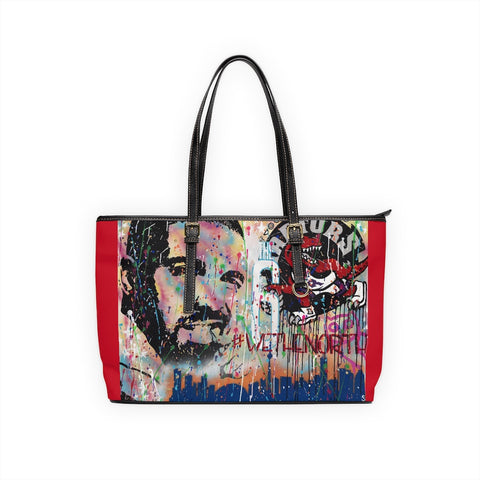 "Remember The North" PU Leather Shoulder Bag