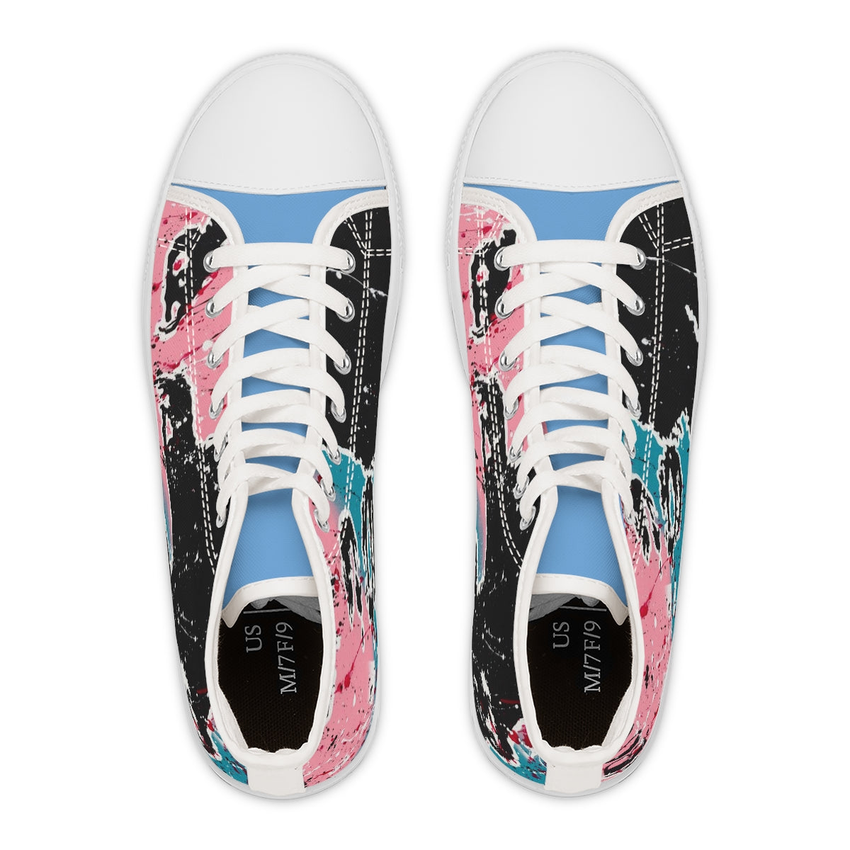 "Unbothered Inspired By Grace Jones"  Women's High Top Sneakers