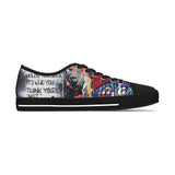 'Basquiat/Warhol Tribute" Women's Low Top Sneakers